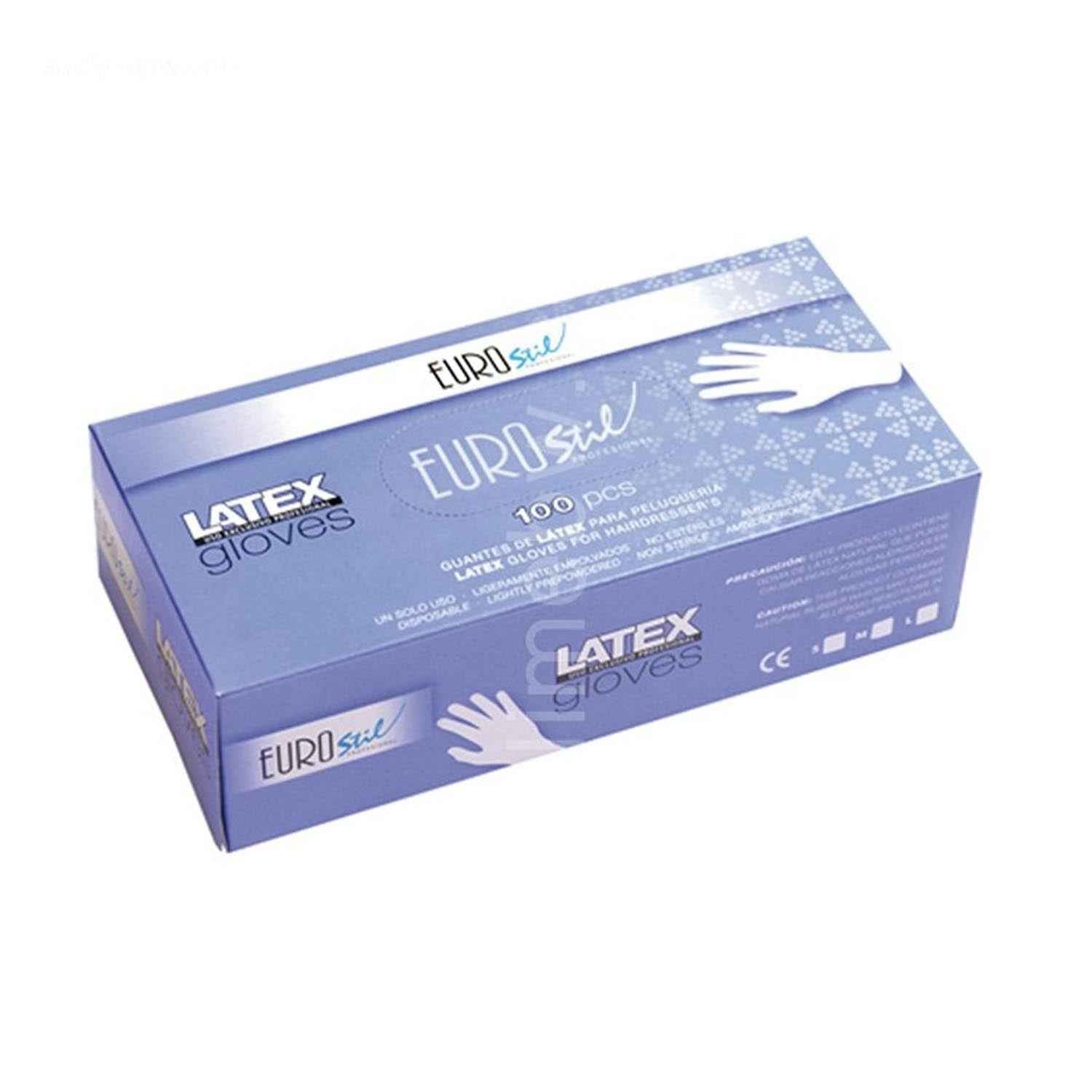 Eurostil Blanco Guantes Latex Pequeño Caja 1Un
